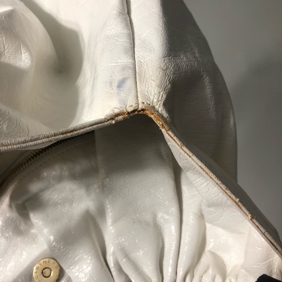 Stella McCartney XL Hobo Bag White Vegan Leather Oversized Designer - Picture 10 of 14